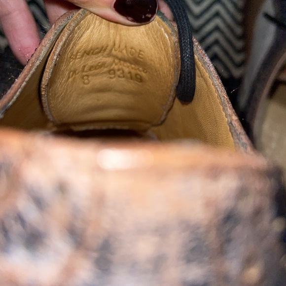 Bed Stu Lita Tricolor distressed leather lace-up loafers, 8 - Picture 9 of 12